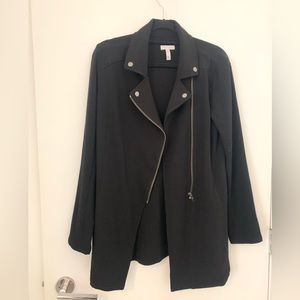 Longline moto jacket size large